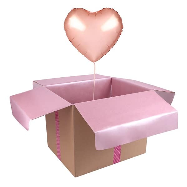 Miś z Róż 25cm Różowy pudełko prezentowe