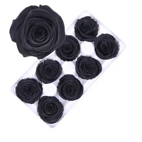 Róże stabilizowane czarne