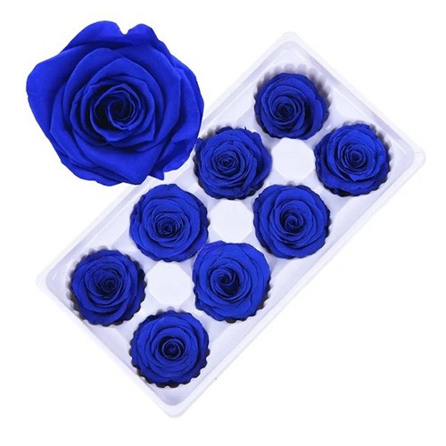 Róże stabilizowane niebieskie