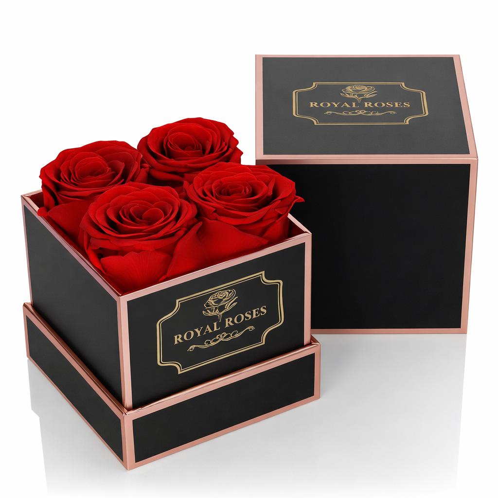 Flowerbox Kwadratowy & Czerwone Wieczne Róże - obrazek 8